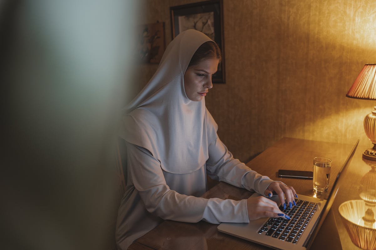 women on the laptop on zoom